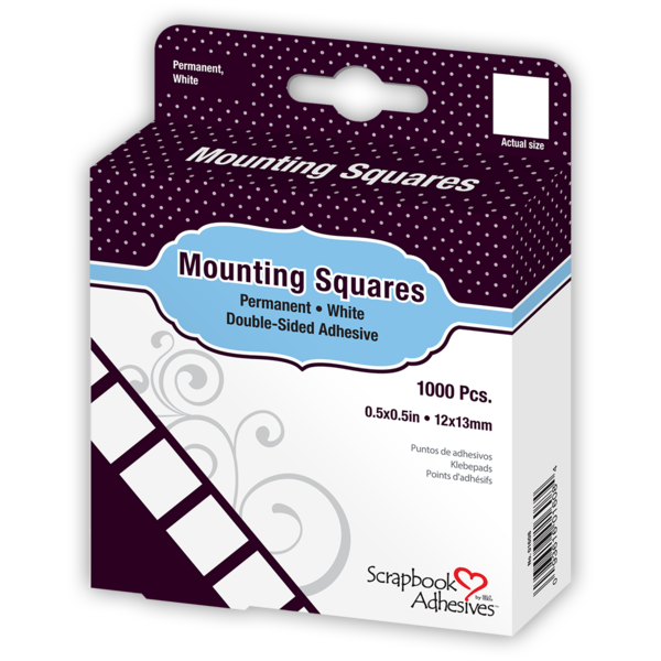 Mounting Squares PERMANENT Scrapbook Adhesives by 3L